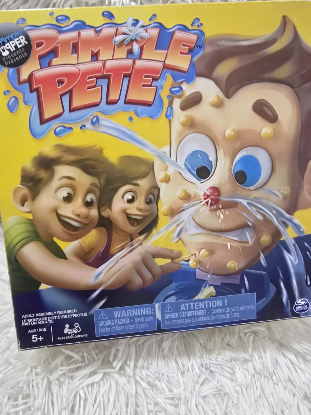 Pimple Pete Game - Bright Yellow Box